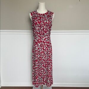 Jason Wu Abstract tassel midi dress in red floral